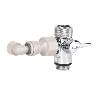 와이넷 수전 온수 분배기 싱크대 세탁기 두갈래 연결 선택밸브, 1개