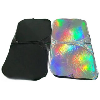 奈米冰晶車用隔熱遮陽板 防曬隔熱 遮光簾 雙層防曬前檔遮陽擋 防紫外線降溫, 1個, 黑色