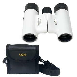 사츠 10배율 레이디 망원경 10X22 화이트 + 전용가방 세트, 22mm