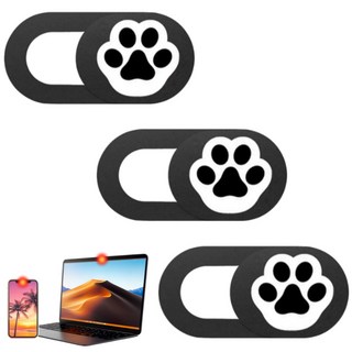 구해바 노트북 카메라가리개 웹캠커버 테블릿 핸드폰 렌즈 차단 3P 세트, 화이트 발바닥 3종, 1세트, 화이트 발바닥 3종