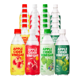 클룹 애사비소다 24개입 세트(사과+체리+화이트발사믹+매실)