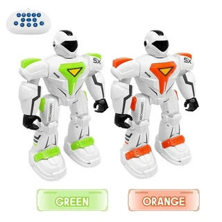 Rc 로봇 G26 배틀 댄싱 장난감 원격 제어 2.4G 휴머노이드 제스처 감지 조이스틱 어린이 선물, 03 1 green 1 orange