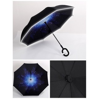 樂邦 升級夜間反光反向C型傘 反向傘 反折傘 反光傘 長傘 大傘面 晴雨傘 反光條 8骨 太陽傘 遮陽傘 車用傘