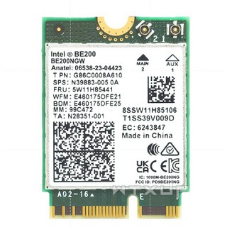 Intel BE200 WIFI7 5G/6G 三雙頻千兆桌上型電腦無線網卡，桌機PCIE介面，現貨供應, 1個