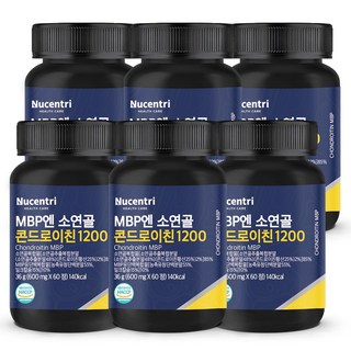 소연골 콘드로이친 1200 MBP 식약청 HACCP 인증, 6개, 60정