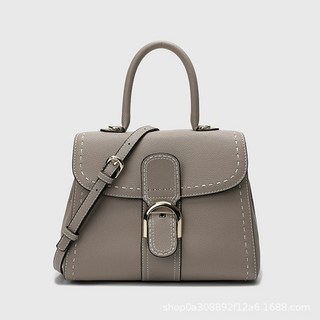 木木子家 視拍 28cm 34cm 頭層牛皮超Q彈 單肩包 手提包 肩背包 側背包 通勤包 真皮包包 牛皮革女生包包, 灰色