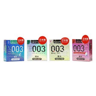 岡本Okamoto 003保險套四合一組合, 1個