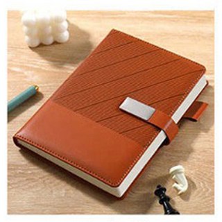 미래마켓 A5 양장 가죽 업무용 다이어리 회사 수첩 일기장 150매, 브라운, 1개