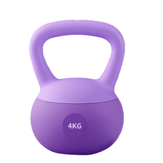榮威 軟壺鈴 (2-10公斤 啞鈴/重訓), 紫羅蘭, 1個, 4kg