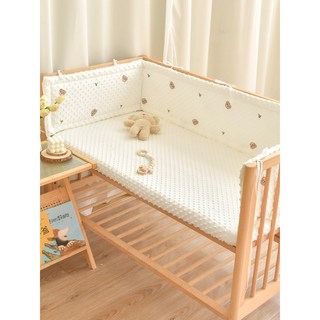 嬰兒床床圍 軟包一片式 可拼接, 高28cm*寬60cm, 森林熊