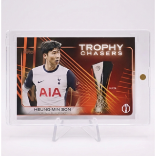 손흥민 카드 축구 카드 데스크테리어 탑스 토트넘, 1개, 블랙 오렌지