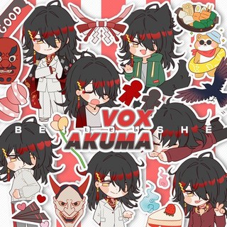 彩虹社 Luxiem 動漫周邊手帳手機閃光貼紙 (Luca Mysta Ike Shu Vox), 原創vox閃光貼紙20枚X2, 1個