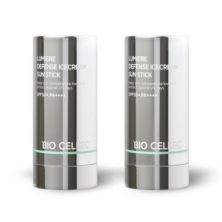 바이오셀렉 루미에르 데팡스 아이스크림 선스틱, 2개, 20g