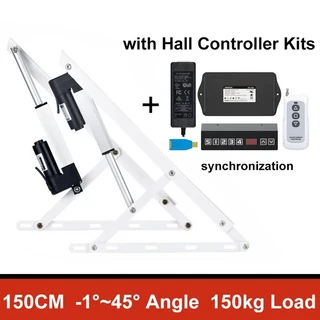 창문 소파 침대 플레이트 메커니즘 지지대 프레임 전기 리프팅 로드 업턴 공압 박스 조절 가능한 베드스톡, 01 빠른  Mainland, 09 150CM-HALL