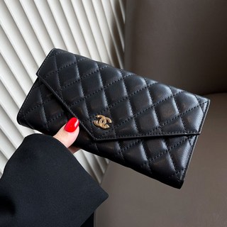 真皮長款錢包，女士多功能卡包，大容量多卡位皮夾