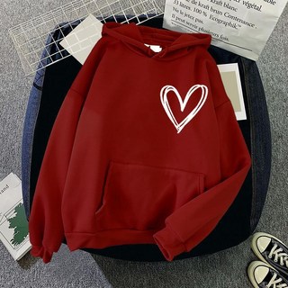 秋冬新款韓版加絨連帽衫 寬鬆休閒上衣外套 男女情侶裝