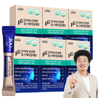 포스파티딜세린 PS 분말 가루 식약청인증 인지력 개선 알레, 30g, 6개