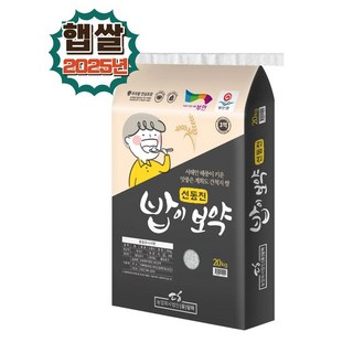 [당하] 2025년산 햅쌀 부안계화간척지쌀 당일도정 단일품종 신동진쌀 20kg, 1개, 상등급