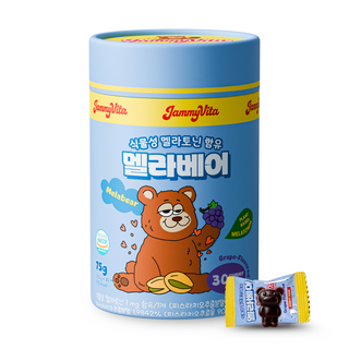 식물성 어린이 멜라토닌 젤리 멜라베어, 1박스, 30정