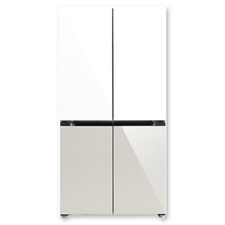 캐리어 피트인 파스텔 4도어 글라스 냉장고 618L 방문설치 KRNF618YPS1