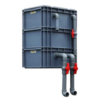 횟집 대형 여과기 수족관 수조 순환 필터 박스 어항, XZ-30 강화된 내장 그리드 플레이트 3층