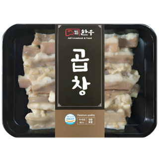 횡성제일한우 초벌 한우곱창(소스포함), 200g, 3개