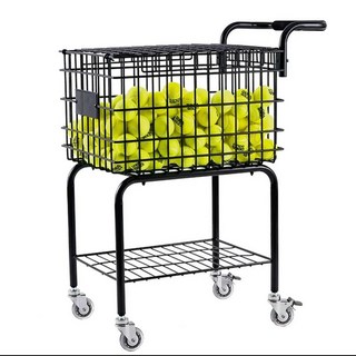 테니스공 회수 수거기 테니스용품 보관 테니스장 테니스 오토매틱, 1개, 망고레드 테니스 코치차 350개 블랙