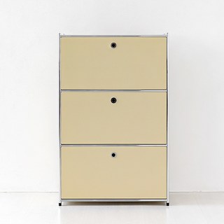 심플리 3단 수납장 BC020, 솔리드베이지 9539.6464