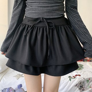 [고퀄리티/3col] 빅시 모직 캉캉 플레어 리본 미니 스커트