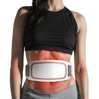 Donmmo 뱃살 운동기구 복부 지방 줄이기 온열 찜질복대 생리통, 흰색