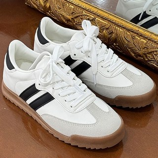 더힐 비건레더 고무창 여성여자 슬립온 스니커즈 운동화 2cm sjaw-samba