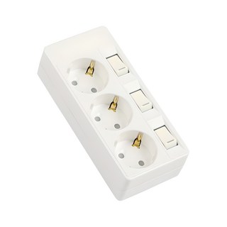 써보니 개별 절전형 멀티탭 16A 3구, 유백, 1개
