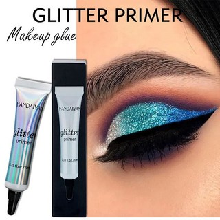 1+1 HANDAIYAN Glitter Primer Waterproof Sequin Eyeshadow Glue Eye Makeup Cream Lasting Base, 2개