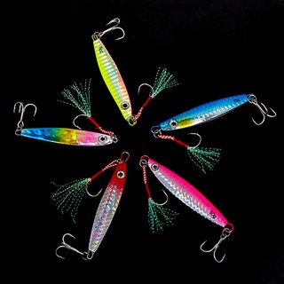 ZIO-BIZ 메탈지그 30g 5종세트 / 홀로그램 야광 미노우 3D 입체 어안 싱킹미노우 루어낚시 루어미끼 루어미노우 쏘가리미노우 쏘베이트 배스 농어 꺽지 루어 쏘베이트 미노우, 1세트, 혼합색상