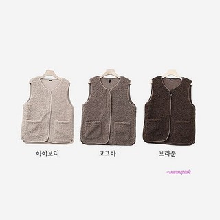 여성 컬리조끼 뽀글이조끼 집업 여자 양털 후리스조끼 플리스 수면조끼 유니클로 롱조끼 간절기fus262