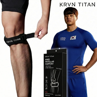 커번타이탄 프로라인 슬개골 무릎보호대 2p, 블랙, 1세트