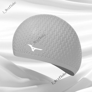 台灣熱賣款 新品 泳帽女防水不勒頭薄款時尚成人立體矽膠帽長發專業泳帽男款, 1個, 灰色 灰色水滴帽【适用大头围/长发】