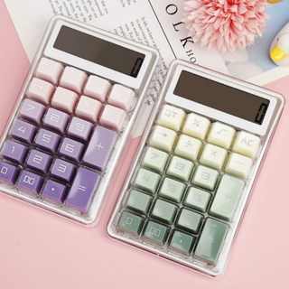 배리앤굿 사무용 계산기 큰버튼 전자 탁상용 회계 정산 매장 업무용 12자리, 1개, 퍼플(b)