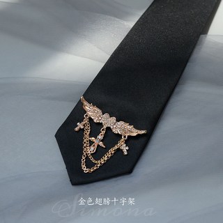 全店折扣 【霖悅君】吊墜掛鏈領帶免打結黑色jk制服新潮復古百搭個性女ins