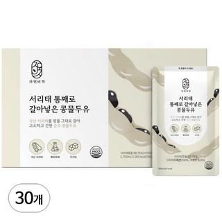 국산 서리태 통째로 갈아넣은 걸쭉한 콩물두유, 30개, 180ml