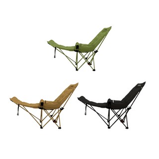 A&R 坐躺兩用加棉高背月亮椅 三檔調節帶腿托款, 黑色, 1個