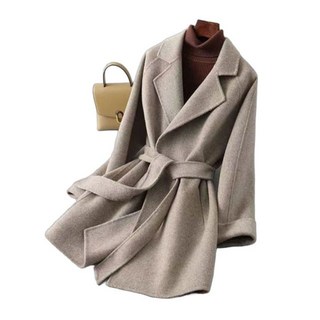 여성반코트 겨울 키작녀 자켓 캐시미어 모직 코트