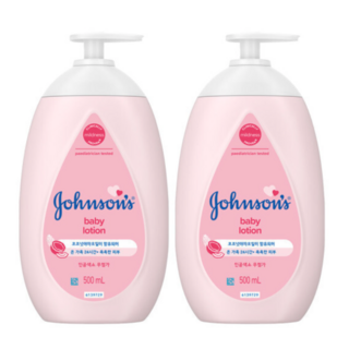 존슨즈 베이비 로션 핑크, 500ml, 2개