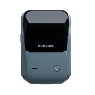 NIIMBOT精臣 熱感應列印 藍牙連接 無需油墨 營養標示 防水防油 姓名貼紙機, B1單機【湖藍灰】-無貼紙, 1個