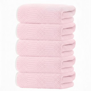Craftsy 극세사 호텔 수건 40수 사계절용 세면 바스타올 먼지없는 속건 타월, 5개, 우유핑크
