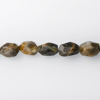 【杰鴻】印度拉長石 石型切角 15X20MM 寶石珠珠 DIY手工材料, 1個