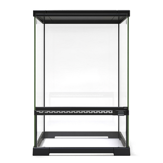 맥클란주 테라리움 케이지 파충류 양서류 도마뱀 유리 사육장 하우스 비바리움, 택배, 투명, 1개