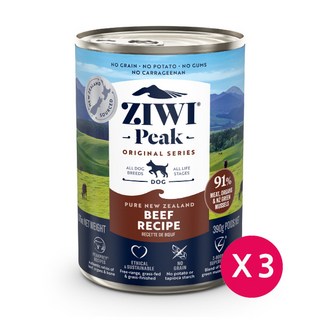 지위픽 독 강아지캔 소고기 390g x 3개 뉴질랜드 생산제품