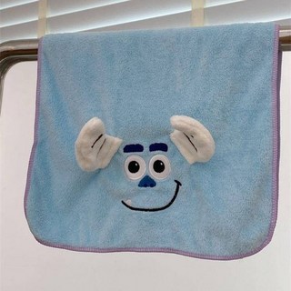 浴巾女ins卡通立體動漫洗澡毛巾速幹珊瑚絨吸水家用情侶浴袍可穿浴巾 大浴巾 浴巾加大 卡通浴巾 吸水浴巾 純, 1個, 卡通立體毛巾藍色