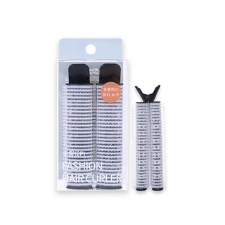 蓬鬆髮根神器夾 髮捲 持久定型不傷髮, 2個, 經典黑